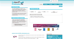 Desktop Screenshot of onlineprekladac.cz